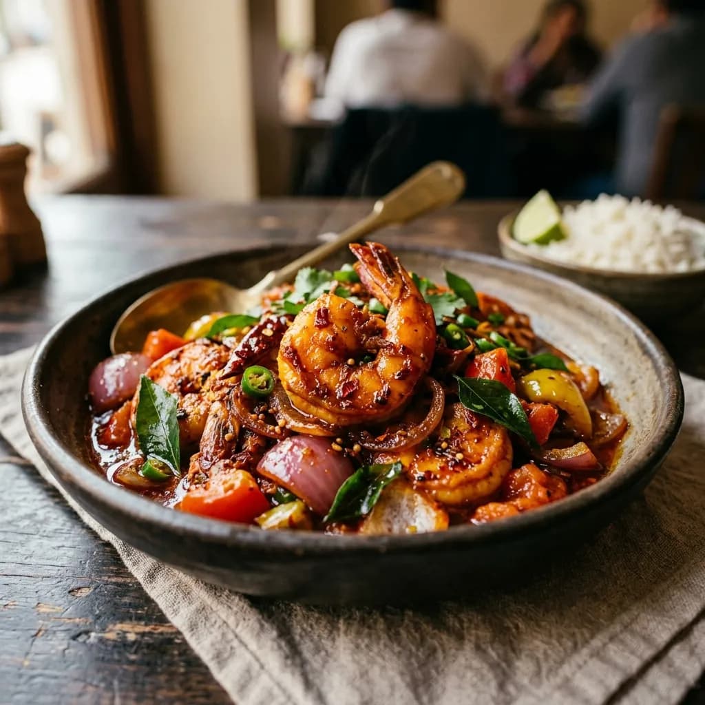 Devilled Prawns